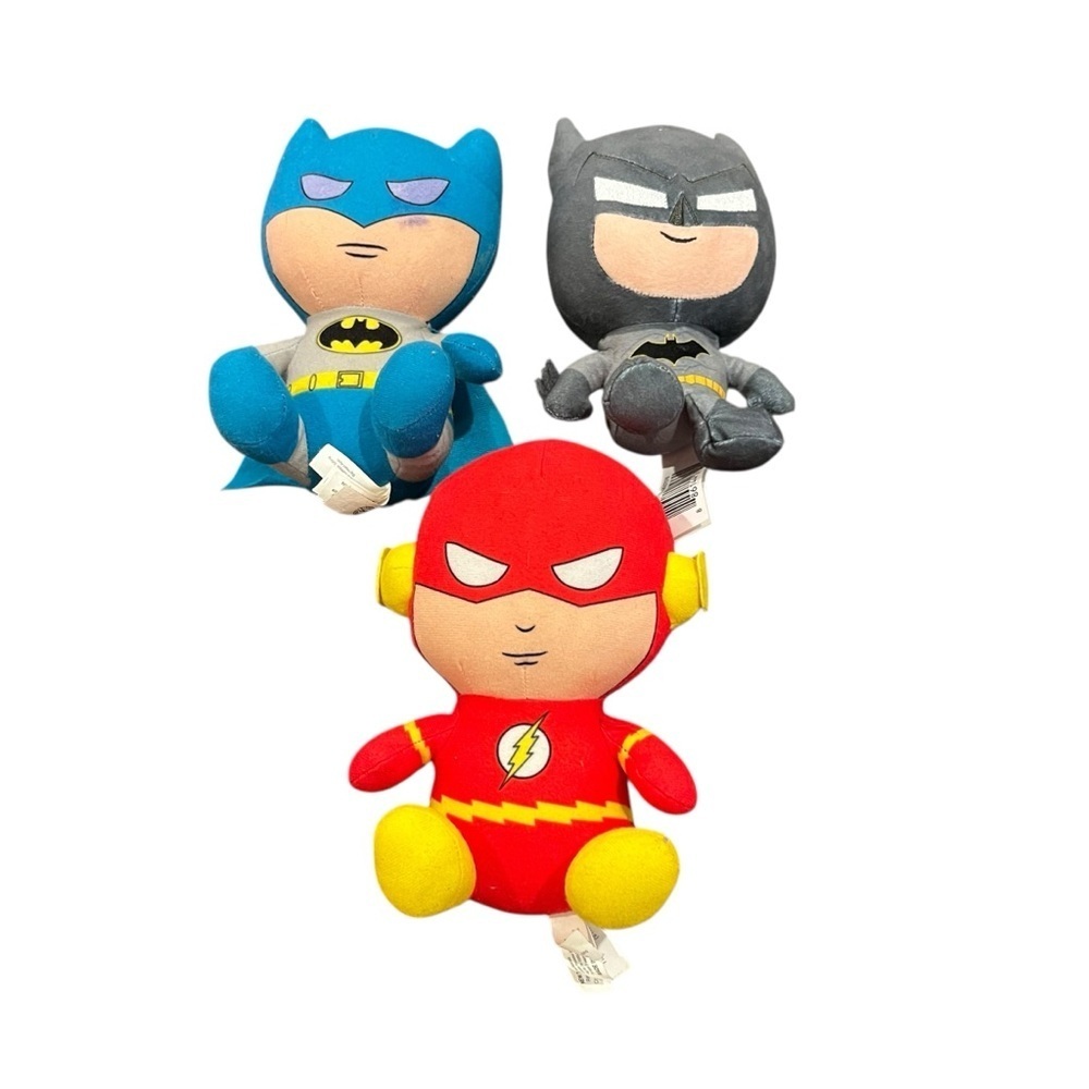 Dc comics Batman flash plush toys lot 7”